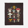 Kawaii Fungi Pattern-none fleece blanket-Weird & Punderful