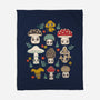 Kawaii Fungi Pattern-none fleece blanket-Weird & Punderful