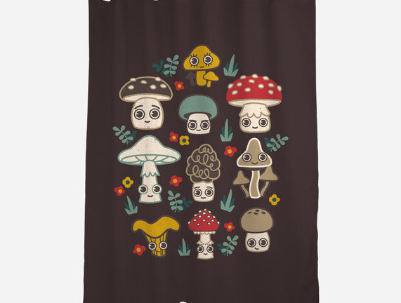 Kawaii Fungi Pattern