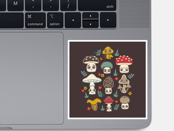 Kawaii Fungi Pattern