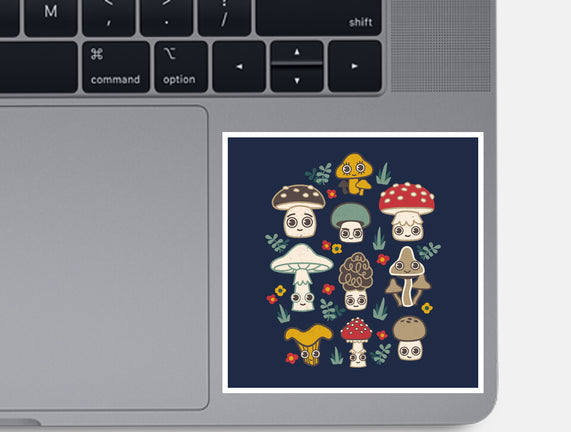 Kawaii Fungi Pattern