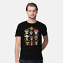Kawaii Fungi Pattern-mens premium tee-Weird & Punderful