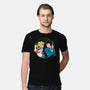 Retro Anime Battle-mens premium tee-Eoli Studio