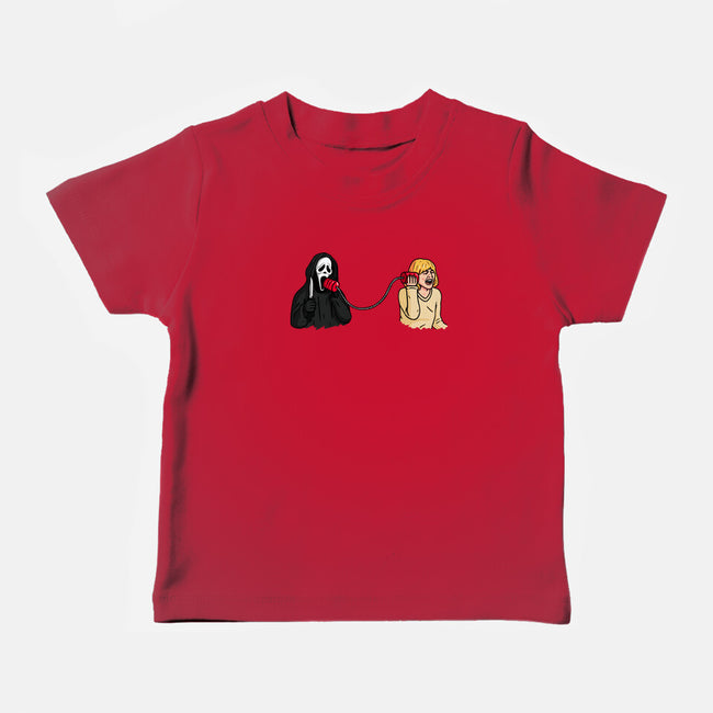 Scary Call-baby basic tee-Raffiti