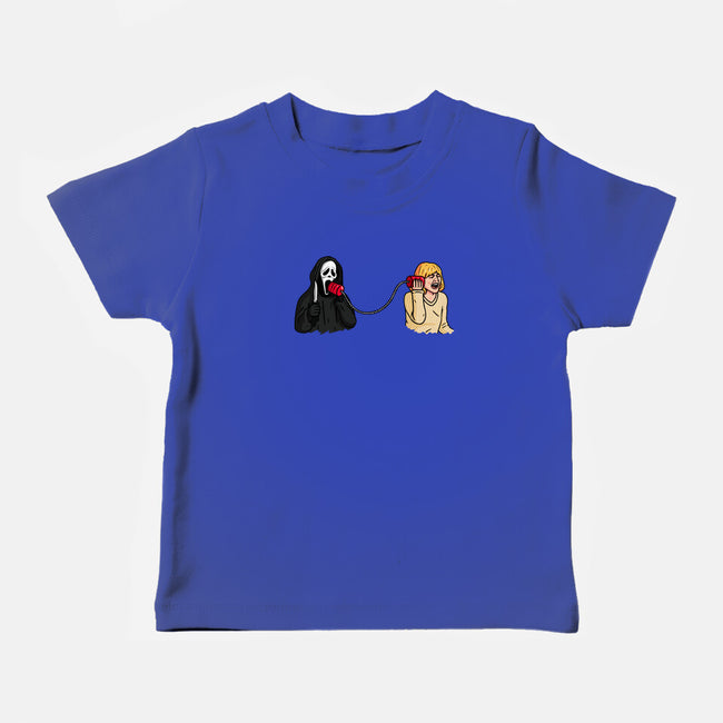 Scary Call-baby basic tee-Raffiti