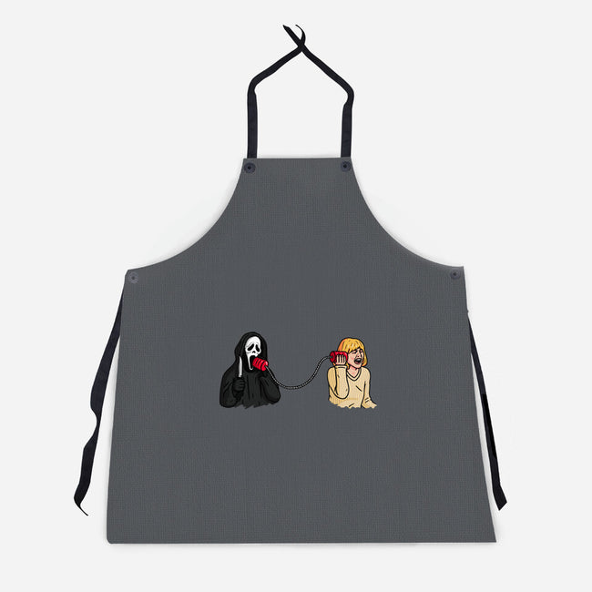 Scary Call-unisex kitchen apron-Raffiti
