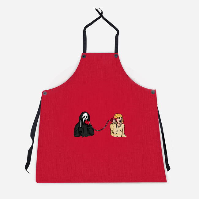 Scary Call-unisex kitchen apron-Raffiti