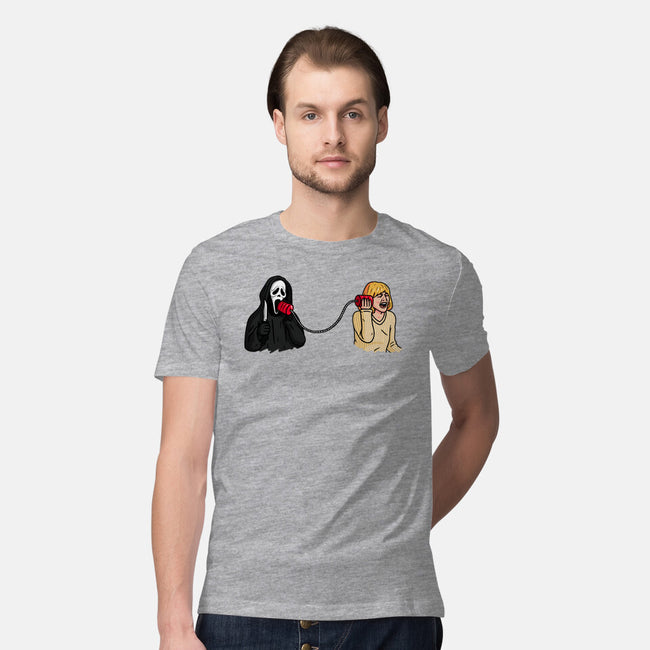 Scary Call-mens premium tee-Raffiti