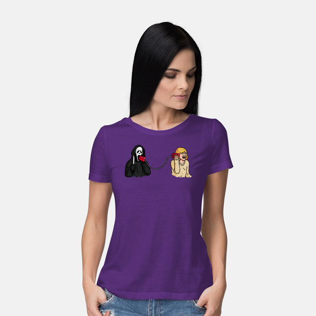 Scary Call-womens basic tee-Raffiti