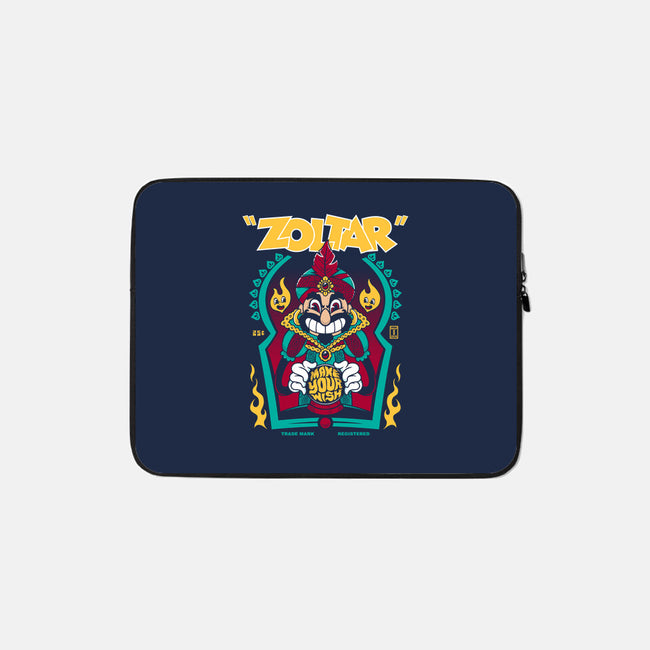 Zoltar Make Your Wish-none zippered laptop sleeve-Nemons