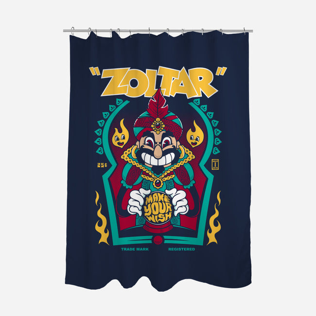 Zoltar Make Your Wish-none polyester shower curtain-Nemons