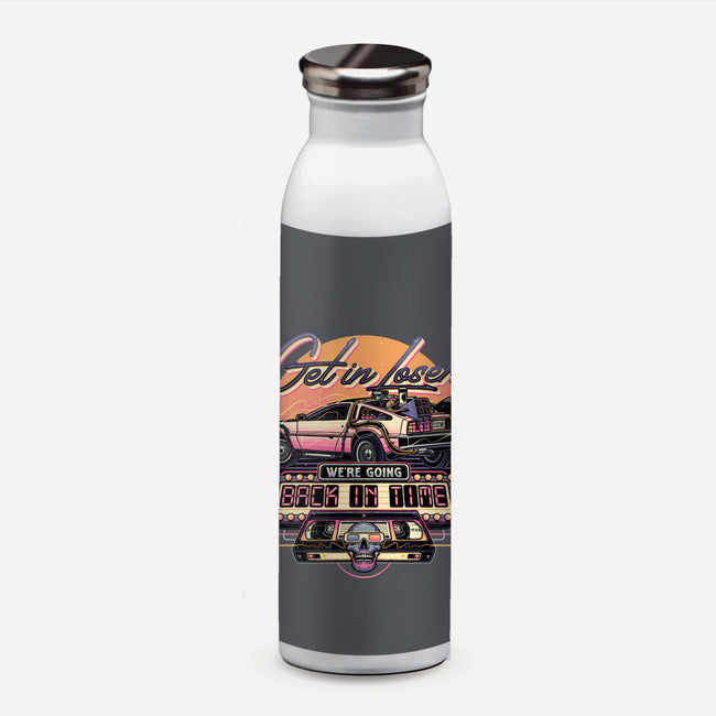 Get In We're Going Back In Time-none water bottle drinkware-momma_gorilla