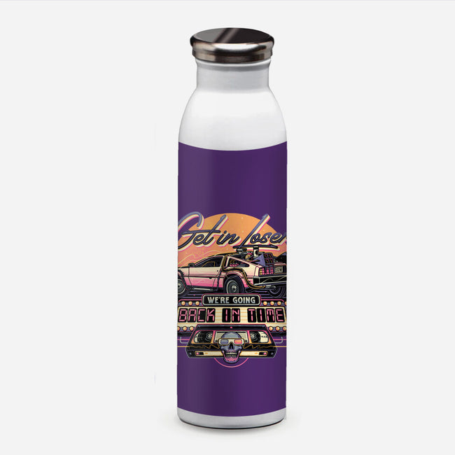Get In We're Going Back In Time-none water bottle drinkware-momma_gorilla