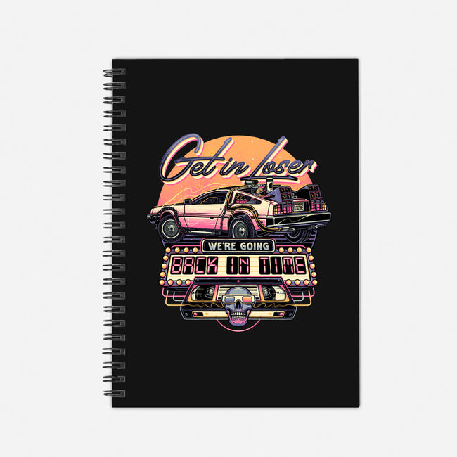 Get In We're Going Back In Time-none dot grid notebook-momma_gorilla