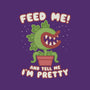 Feed Me! And Tell Me I'm Pretty-none basic tote bag-Weird & Punderful