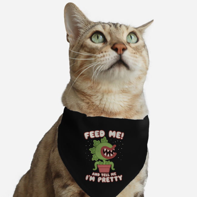 Feed Me! And Tell Me I'm Pretty-cat adjustable pet collar-Weird & Punderful
