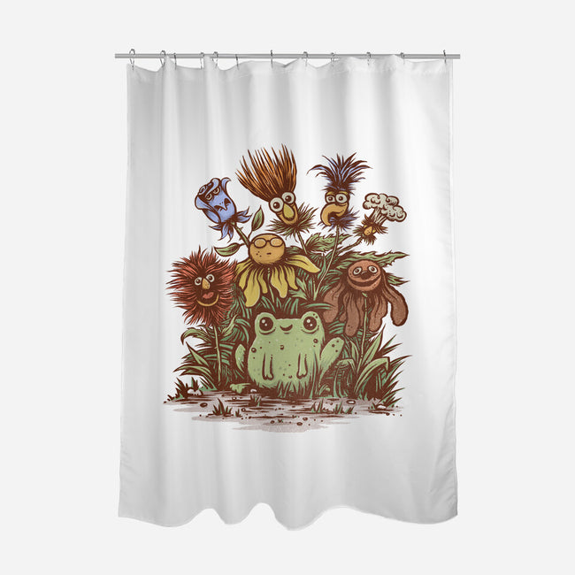 April Showers Bring Strange Flowers-none polyester shower curtain-kg07