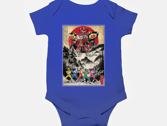 Rangers In Japan Woodblock