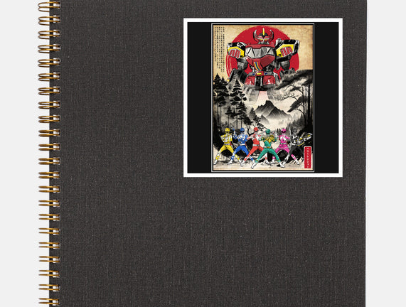 Rangers In Japan Woodblock