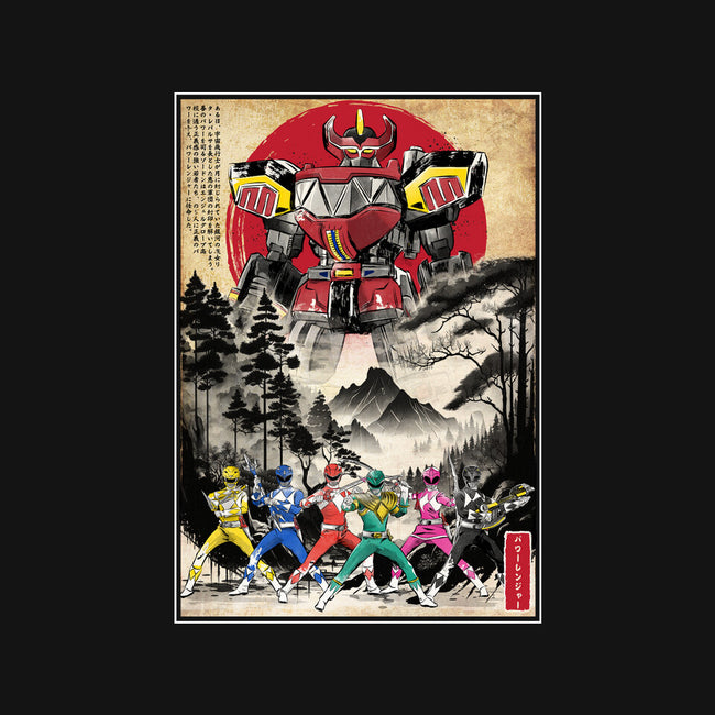 Rangers In Japan Woodblock-none matte poster-DrMonekers