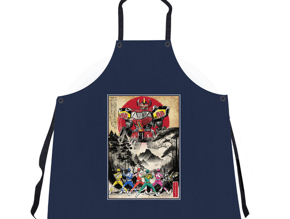 Rangers In Japan Woodblock