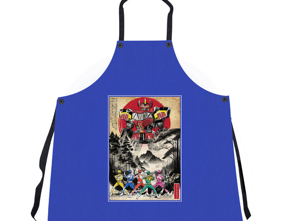 Rangers In Japan Woodblock
