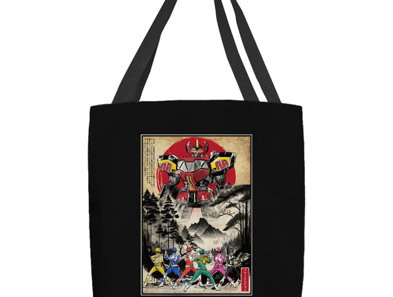 Rangers In Japan Woodblock