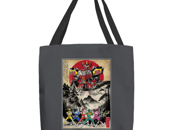 Rangers In Japan Woodblock