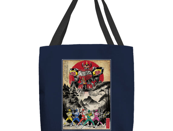 Rangers In Japan Woodblock