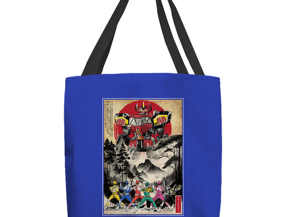 Rangers In Japan Woodblock