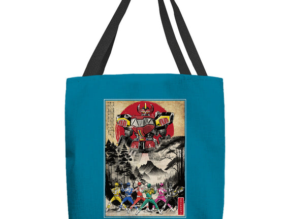 Rangers In Japan Woodblock