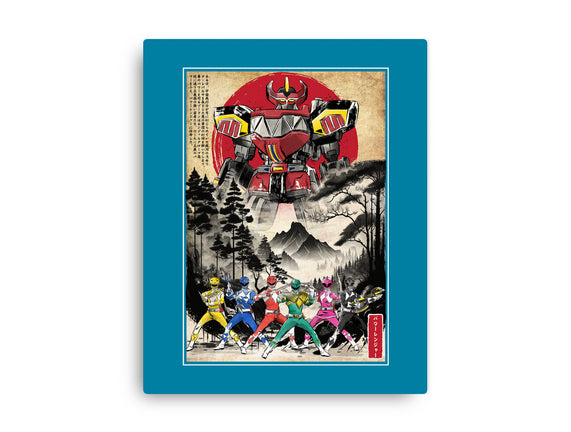 Rangers In Japan Woodblock