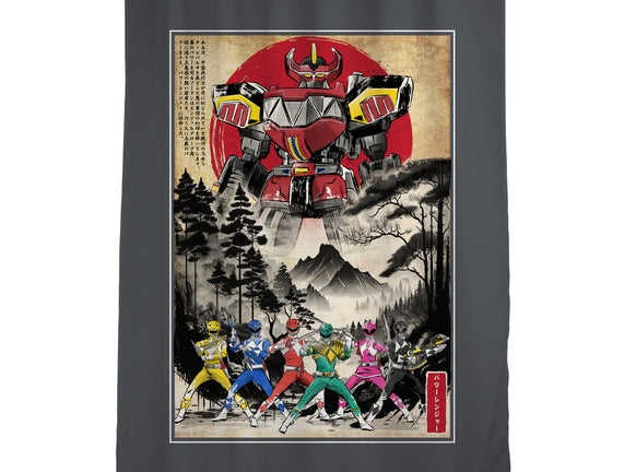 Rangers In Japan Woodblock