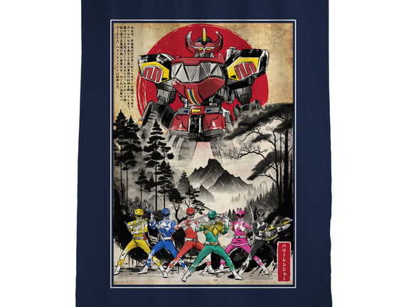 Rangers In Japan Woodblock