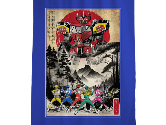Rangers In Japan Woodblock