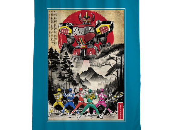 Rangers In Japan Woodblock