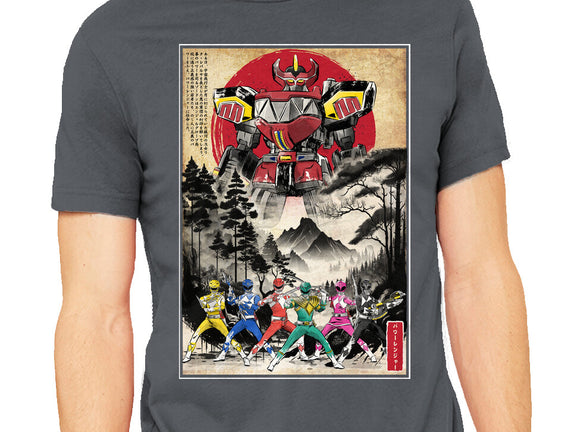 Rangers In Japan Woodblock