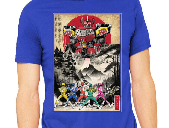 Rangers In Japan Woodblock