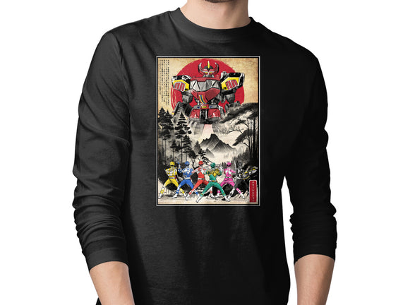 Rangers In Japan Woodblock