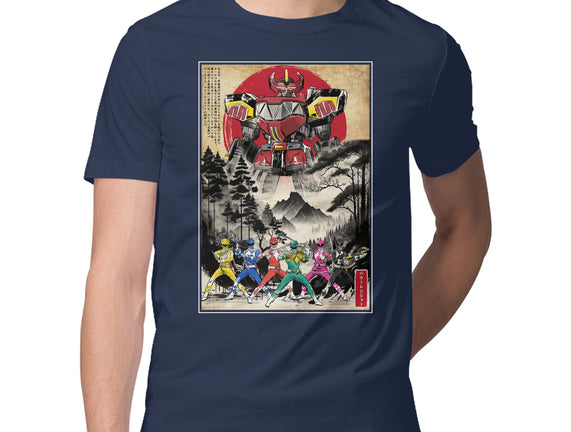 Rangers In Japan Woodblock