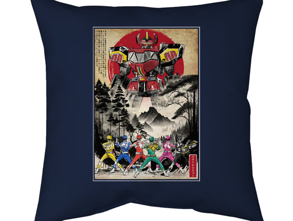 Rangers In Japan Woodblock