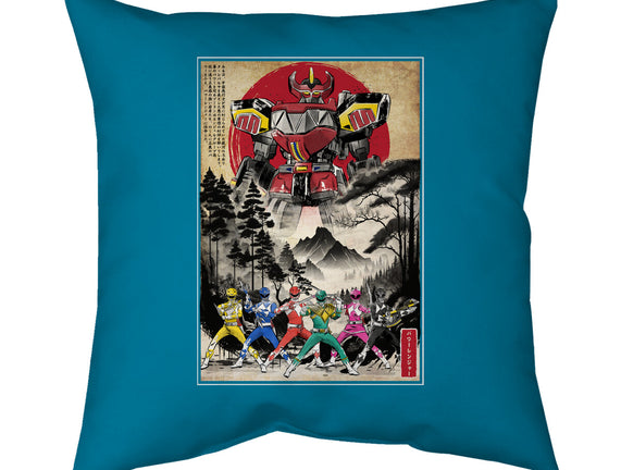 Rangers In Japan Woodblock