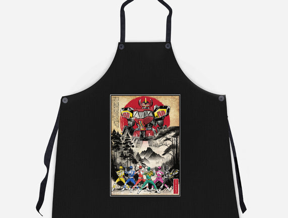 Rangers In Japan Woodblock