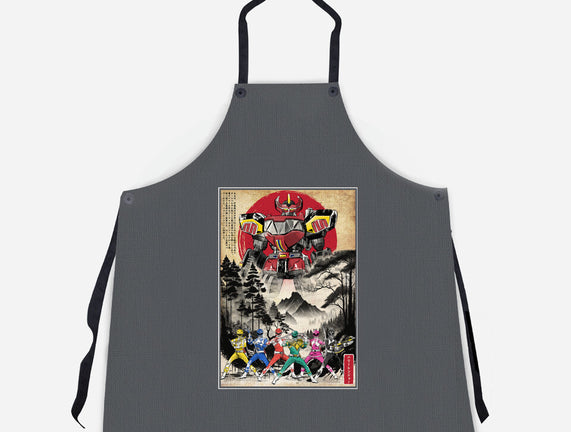 Rangers In Japan Woodblock