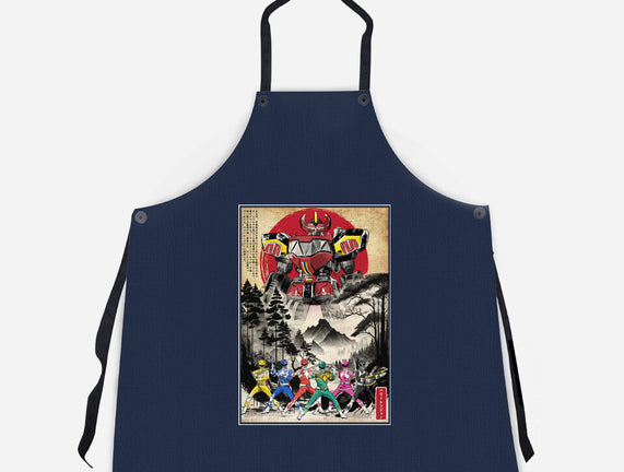 Rangers In Japan Woodblock