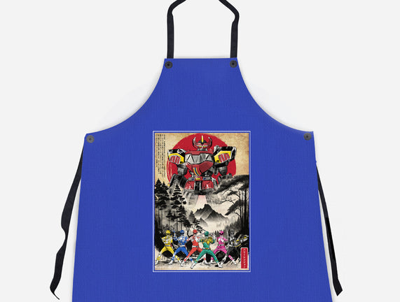 Rangers In Japan Woodblock
