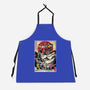 Rangers In Japan Woodblock-unisex kitchen apron-DrMonekers