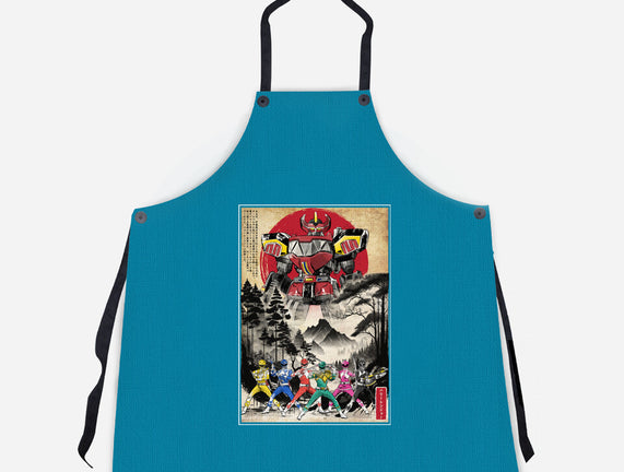 Rangers In Japan Woodblock