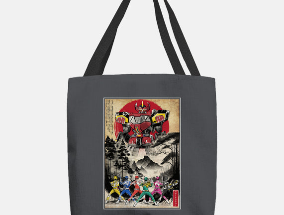Rangers In Japan Woodblock