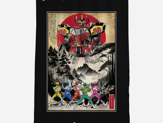 Rangers In Japan Woodblock
